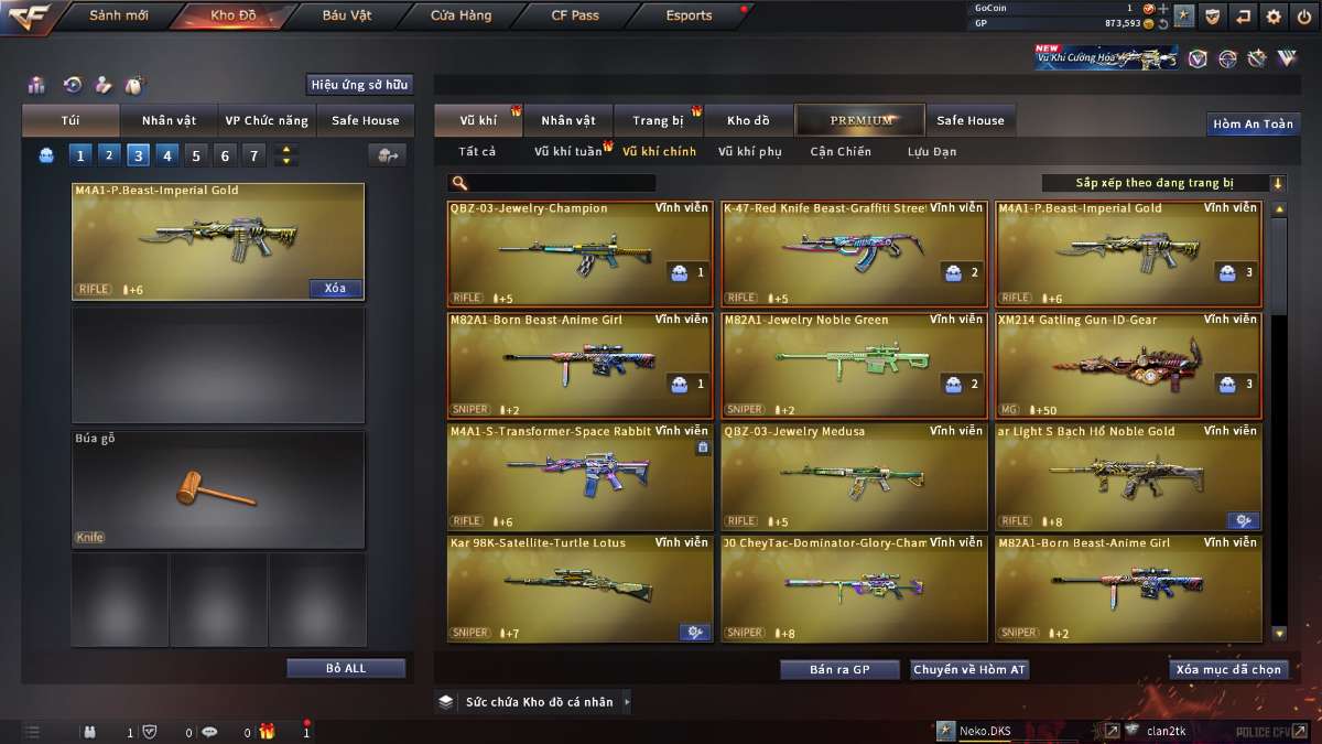 shop acc cf uy tin gia re